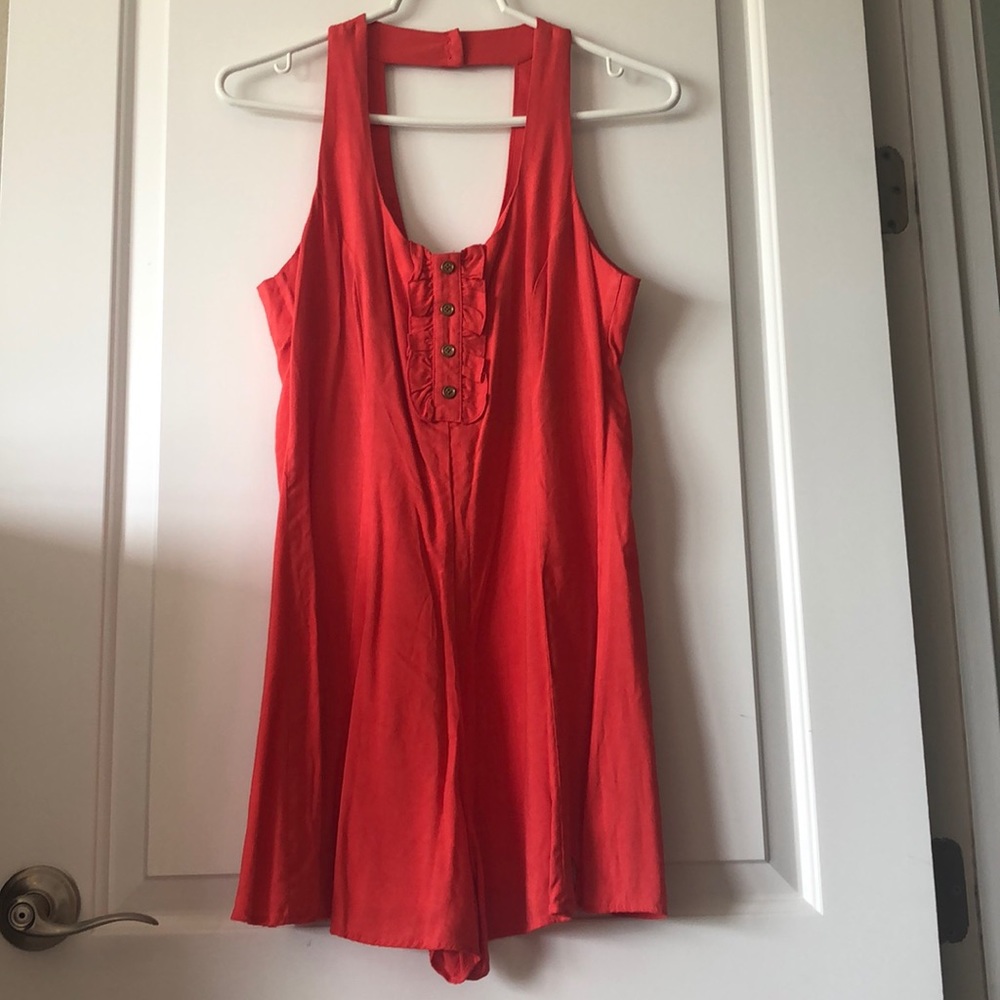 Dark Orange Romper